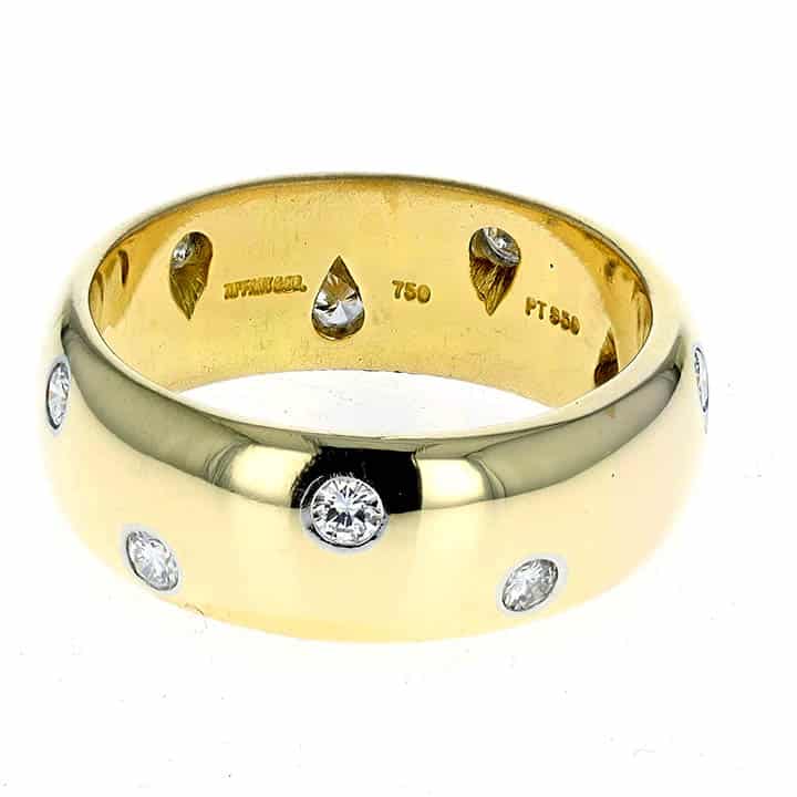 Tiffany &Amp; Co. Étoile 18K Yellow Gold &Amp; Platinum Diamond Wedding Band – A Little Star Power 1 Tiffany &Amp; Co. Étoile 18K Yellow Gold &Amp; Platinum Diamond Wedding Band – A Little Star Power