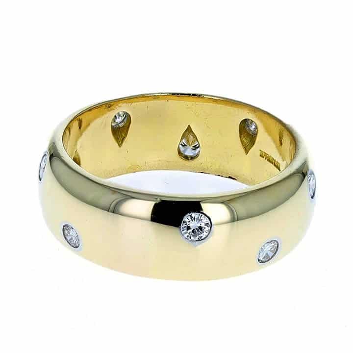 Tiffany &Amp; Co. Étoile 18K Yellow Gold &Amp; Platinum Diamond Wedding Band – A Little Star Power 2 Tiffany &Amp; Co. Étoile 18K Yellow Gold &Amp; Platinum Diamond Wedding Band – A Little Star Power - Image 2